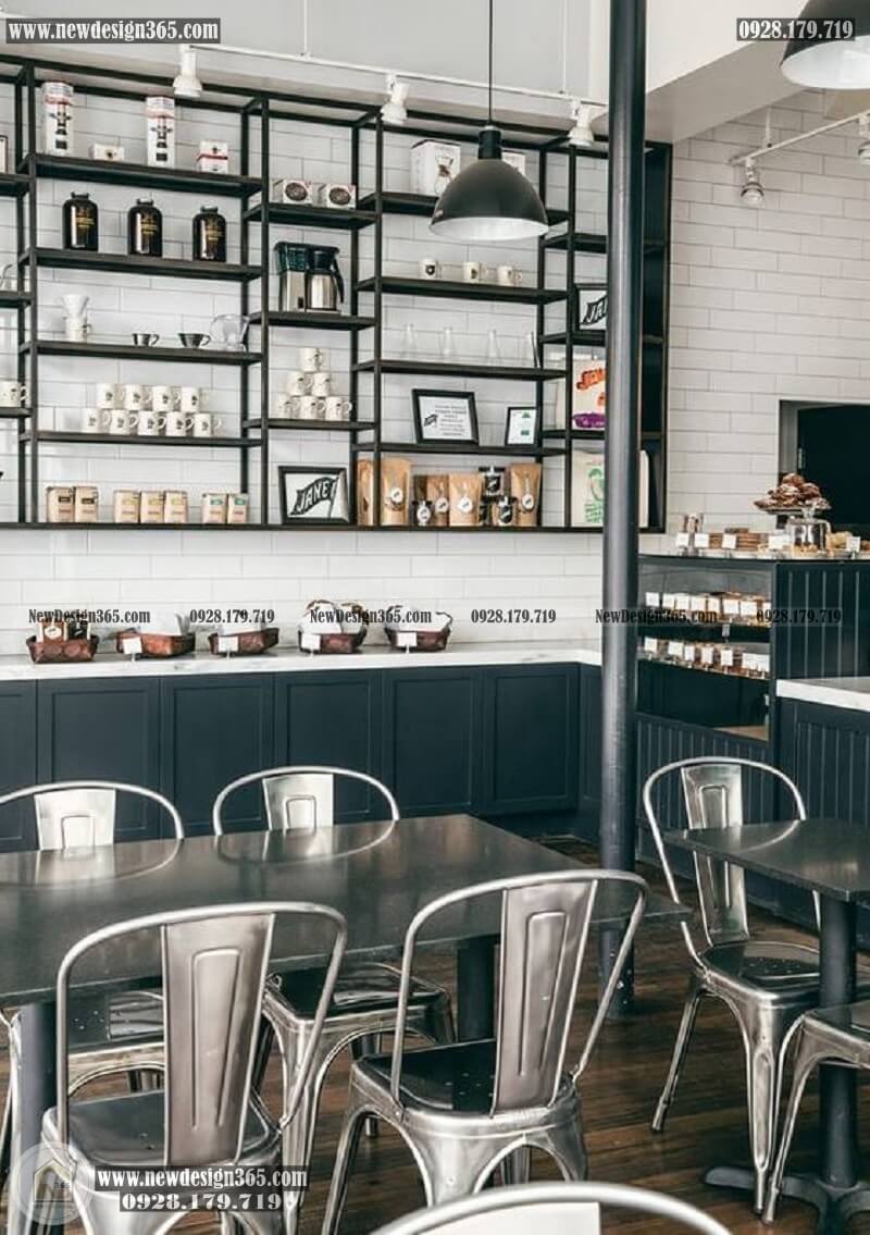 Thiết kế quán cà phê bánh ngọt với phong cách hiện đại 