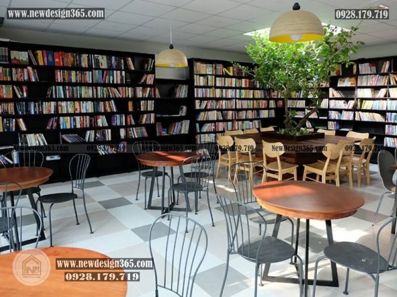 Định hình phong cách thiết kế quán cafe sách ban đầu